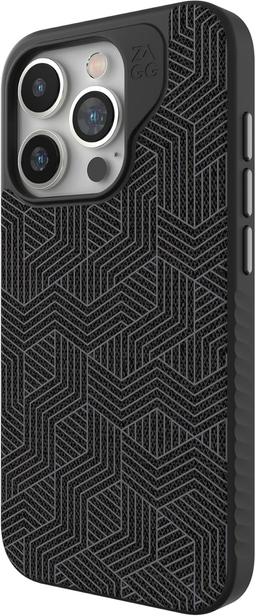 Zagg London Snap Phone Case for iPhone 15 Pro - Black Geo