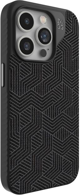 Zagg London Snap Phone Case for iPhone 15 Pro - Black Geo