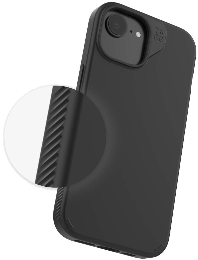 ZAGG Milan Series Phone Case for iPhone 16e/15/14/13 - Black