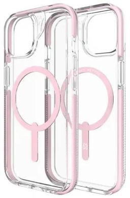 Zagg Piccadilly Snap Phone Case for iPhone 15/14/13 - Clear/Pink