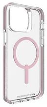 Zagg Piccadilly Snap Phone Case for iPhone 15 Plus - Clear/Pink