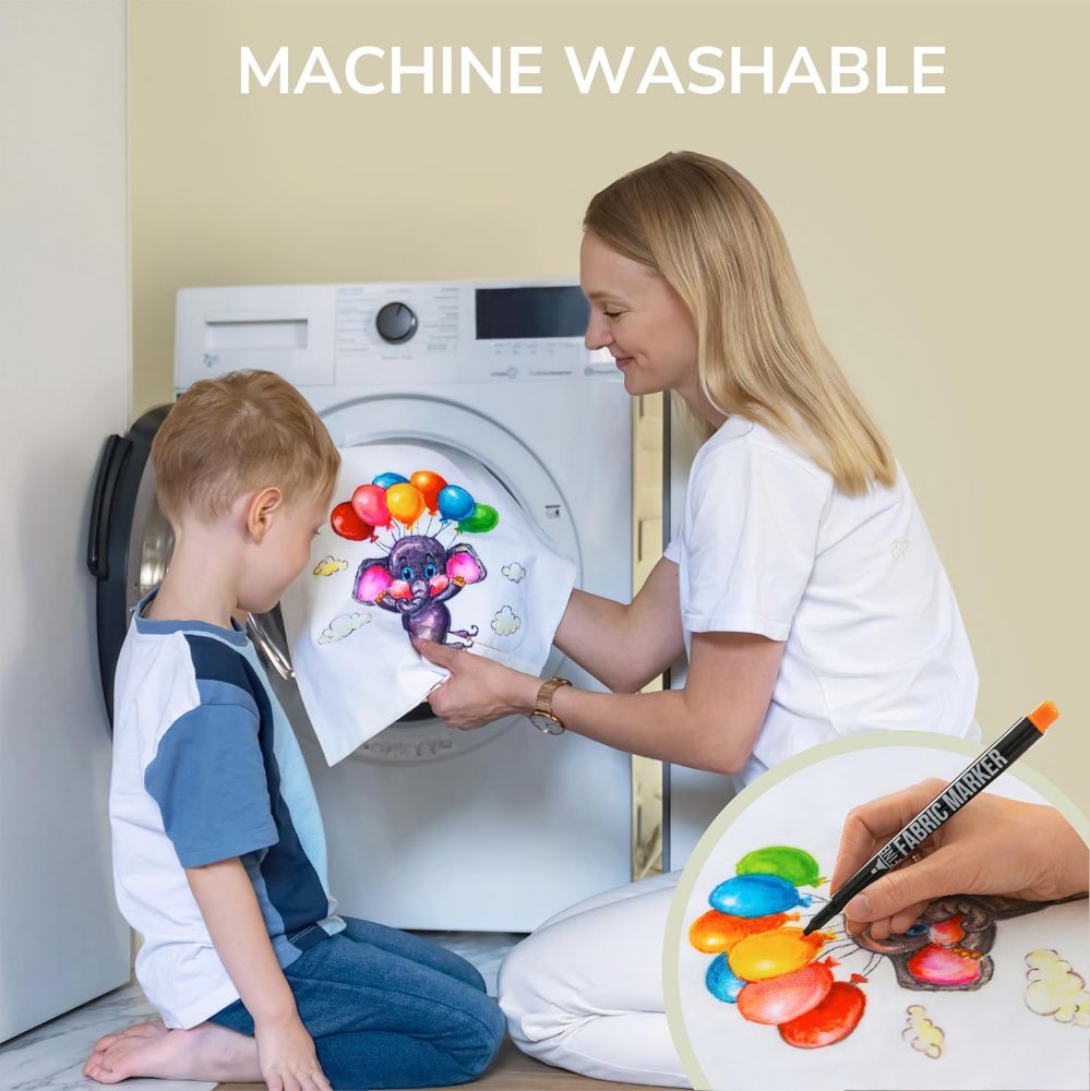 Zenacolor 32 Fabric Markers Pens