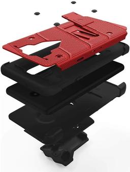 ZIZO BOLT Series Phone Case for LG Harmony 3/ K40/ Solo - Red/Black - Brand New