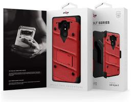 ZIZO BOLT Series Phone Case for LG Harmony 3/ K40/ Solo - Red/Black - Brand New