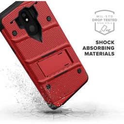 ZIZO BOLT Series Phone Case for LG Harmony 3/ K40/ Solo - Red/Black - Brand New