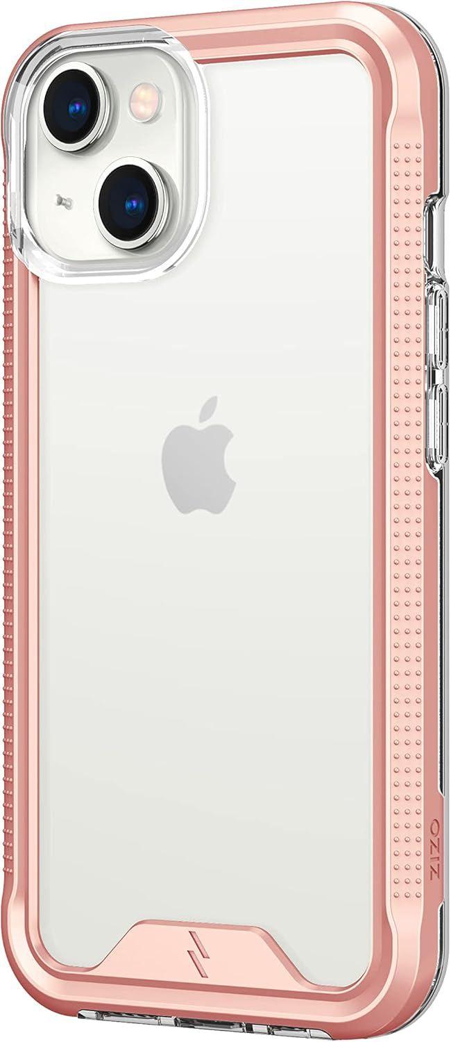 Zizo Ion Series Phone Case for iPhone 13 - Rose Gold/Clear