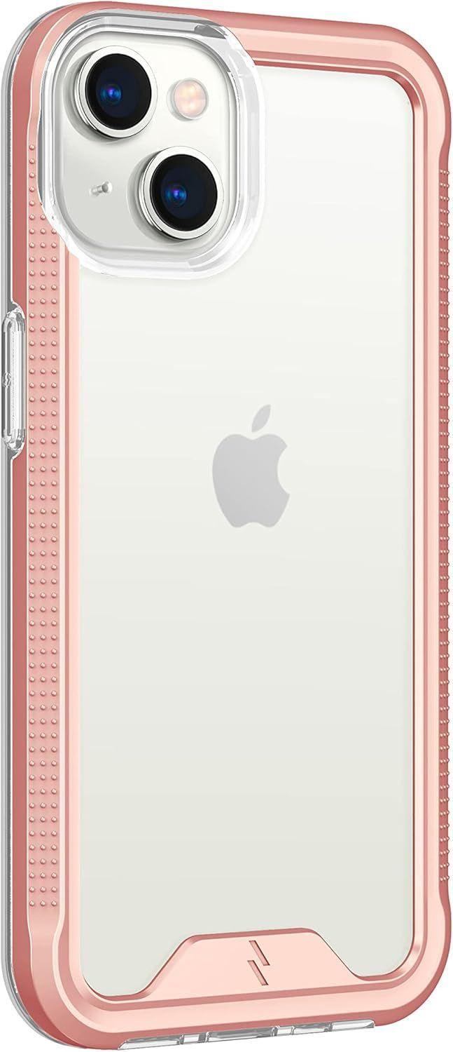 Zizo Ion Series Phone Case for iPhone 13 - Rose Gold/Clear