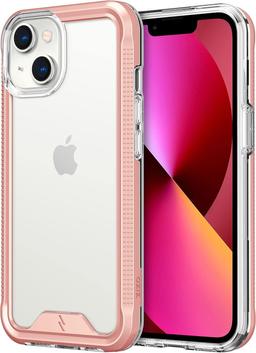 Zizo Ion Series Phone Case for iPhone 13 - Rose Gold/Clear