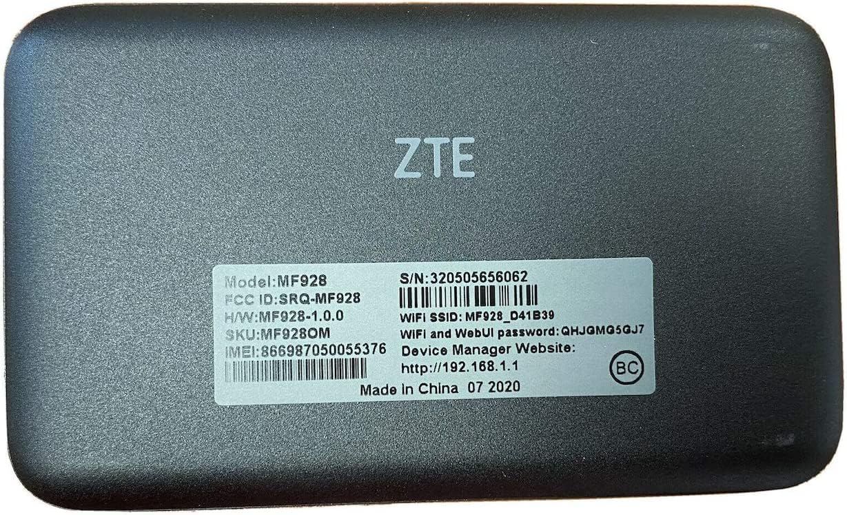 ZTE ZMAX Connect Mobile Hotspot
