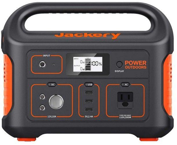 Jackery  Explorer 550 Portable Power Station - Black/Orange - Excellent