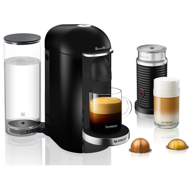 Breville  BNV450BLK1BUC1 Nespresso VertuoPlus Deluxe Coffee and Espresso Single-Serve Machine  in Black in Excellent condition