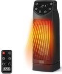 BLACK+DECKER  BHT907R Oscillating Ceramic Desktop Heater with Remote in Black in Excellent condition