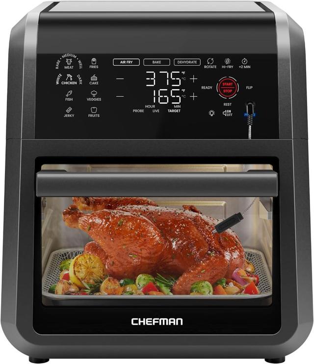 Chefman  ExacTemp 12 Qt. 5-in-1 Air Fryer in Black in Excellent condition