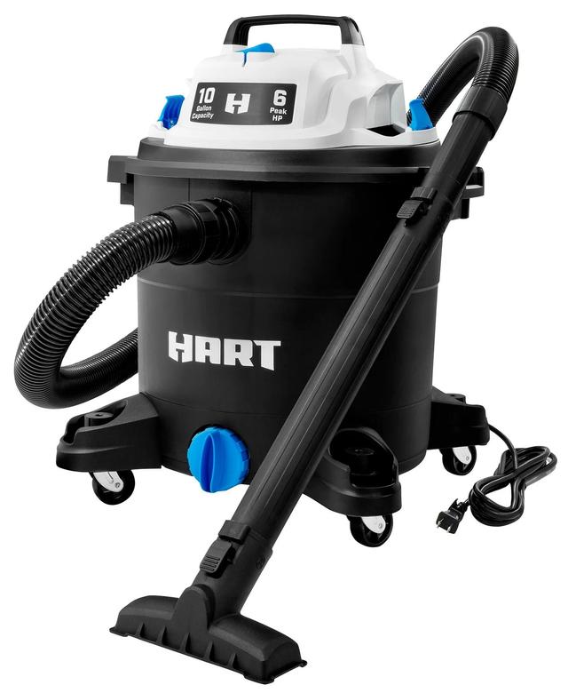 HART  10 Gallon 6.0 Peak HP Wet/Dry Vacuum in Black in Excellent condition