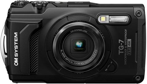 OM System  Tough TG-7 Digital Camera - Black - Excellent