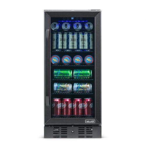 NewAir  NBC096BS00 Built-in 96 Can Beverage Fridge 15" in Black in Excellent condition