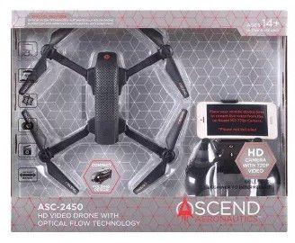 Ascend Aeronautics  ASC-2450 Premium HD Video Drone with Optical Flow Technology - Black - Excellent