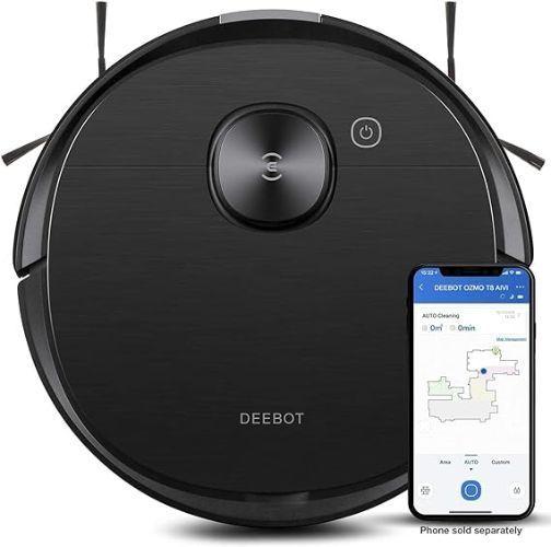 Ecovacs  Deebot OZMO T8 AIVI Robot Vacuum Mop in Black in Excellent condition