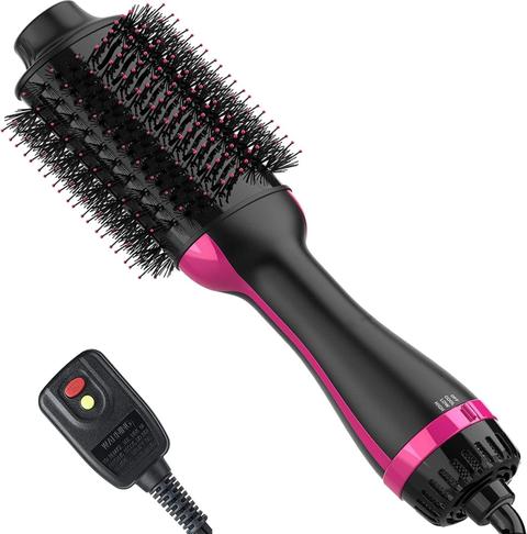 Dimecano  4-in-1 Hair Dryer and Brush - Black/Pink - Excellent