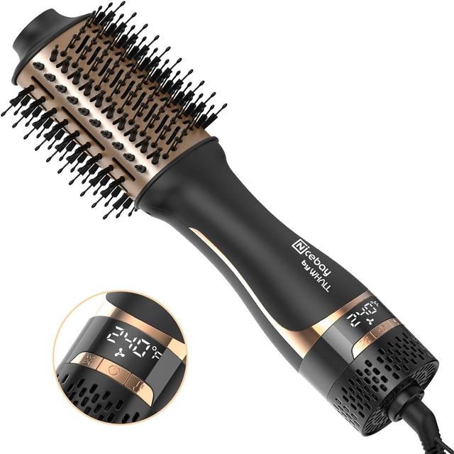 Nicebay  HB-822 Hair Dryer Brush Blow Dryer Brush in One in Black/Gold in Excellent condition