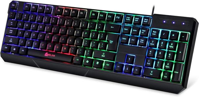 KLIM  Chroma USB Wired Gaming Keyboard in Black in Excellent condition