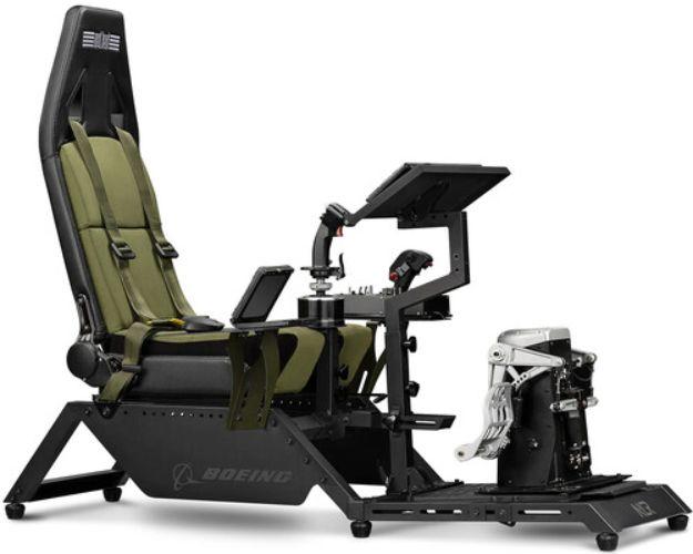 Next Level Racing  Flight Simulator Cockpit (Boeing Military Edition) in Black/Dark Green in Excellent condition