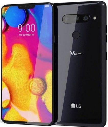 LG  V40 ThinQ 64GB in New Aurora Black in Good condition