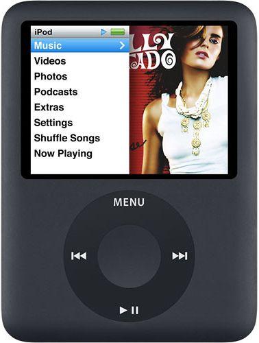 Apple  iPod Nano 3rd Gen - 8GB - Black - Excellent