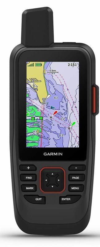 Garmin GPSMAP 86sci Handheld GPS Navigator with BlueChart g3 Coastal Charts and inReach Capabilities - Black/Red - Excellent