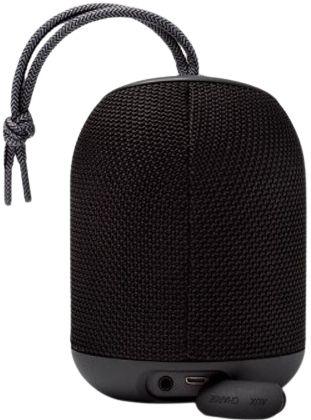 Heyday  Cylinder Portable Bluetooth Speaker With Strap - Black - Excellent