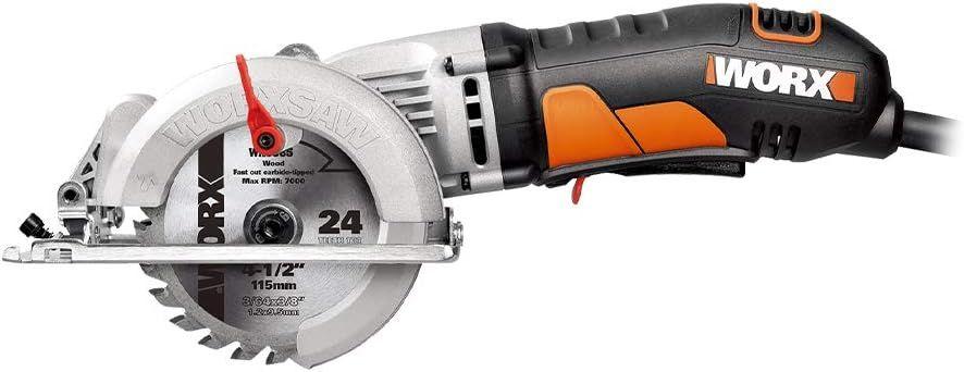 Worx  4 Amp WORXSAW 4.5" Electric Compact Circular Saw (WX429L) - Black - Excellent