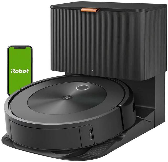 iRobot  Roomba j8+ (8550) Wi-Fi Connected Self-Emptying Robot Vacuum in Black in Excellent condition