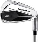 TaylorMade  Demo Qi10 Irons 2024 Ventus TR Blue Graphite 5-PW+AW Iron Set Regular in Black & Silver in Excellent condition