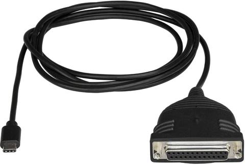StarTech.com  6.1.ft USB-C to Parallel Printer Cable - Black - Excellent