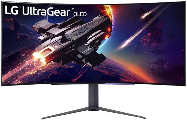 LG  45GR95QE UltraGear OLED Curved Gaming Monitor in Black in Excellent condition