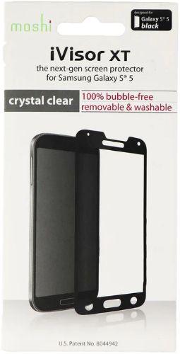 Moshi  iVisor XT Crystal Clear Screen Protector for Galaxy S5 in Clear/Black in Brand New condition