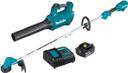 Makita  XT287SM1 18V LXT Brushless Lithium-Ion 13 in. Cordless String Trimmer/ Blower Combo Kit in Blue in Excellent condition