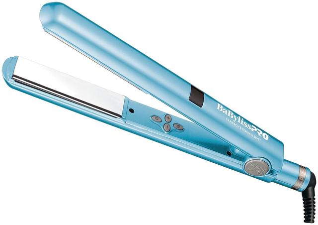 Babyliss  Pro Nano Titanium 1" Digital Straightener in Blue in Excellent condition