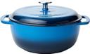 Amazon Basics  Enameled Cast Iron Covered Round Dutch Oven 4.3-Quart in Blue in Excellent condition