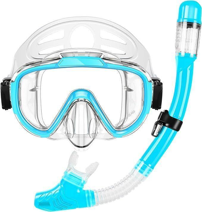 Zipoute  Snorkel Dry Top Snorkel Kit M61019 - Blue - Excellent