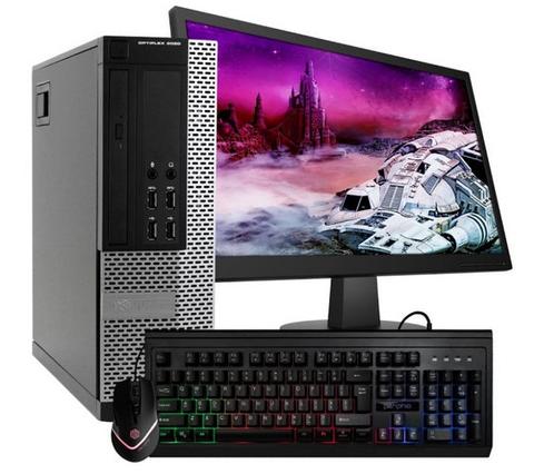 Dell  OptiPlex 9020 SFF + 20" LCD Monitor (Bundle) - Intel Core i5-4690 3.5GHz - 500GB - Black - 8GB RAM - Excellent