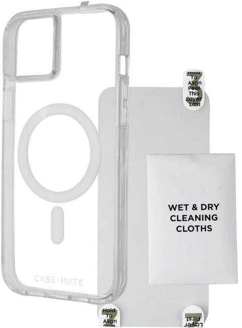 Case-Mate  Tough Clear Phone Case + Glass Screen Protector for iPhone 15 Plus - Clear - Brand New