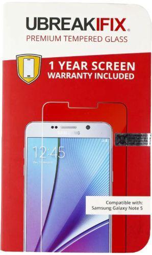 Ubreakifix  Premium Tempered Glass for Samsung Galaxy Note5 in Clear in Brand New condition