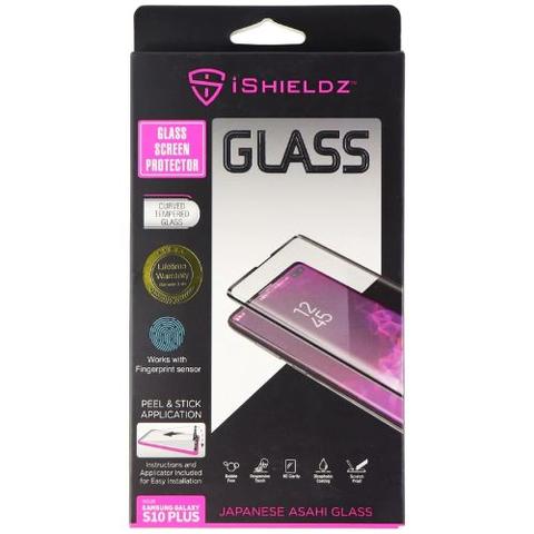 iShieldz  Asahi Tempered Glass Screen Protector for Galaxy S10+ - Clear - Brand New