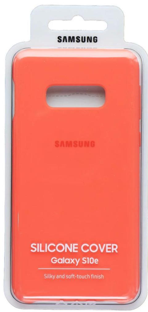 Samsung  Official Silicone Cover Phone Case for Galaxy S10e - Coral Red - Brand New