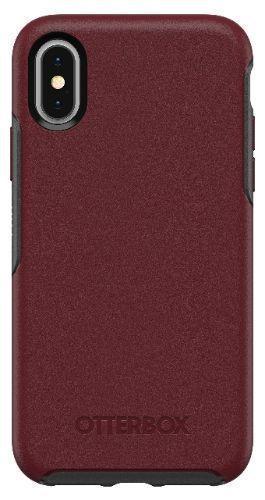 Otterbox  Symmetry Series Phone Case for iPhone XS Max - Fine Port (Maroon/Gray) - Premium