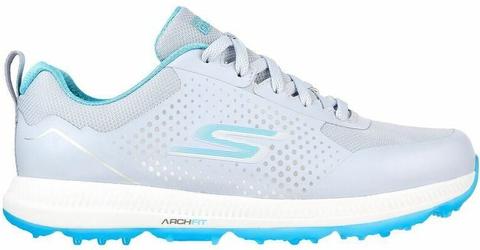 Skechers  Womens Go Golf Elite 5 Sport Golf Shoes Sz 7.5 - Gray / Aqua - Excellent