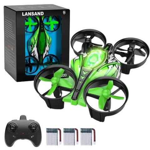 Lansand  Mini Drone Small RC Drone Quadcopter 2-In-1 Race Fly EC200 - Green - Excellent