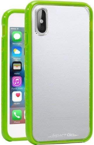 Impact Gel  Crusader Series Phone Case for iPhone XS/X - Clear/Green - Excellent