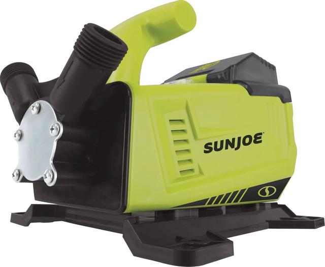 Sun Joe  24V-XFP5-CT 24-Volt IONMAX Cordless Transfer Pump 5.0-GPM (Tool Only) in Green in Excellent condition